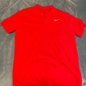 Tiger Woods Red Nike Polo